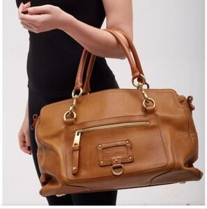 Marc Jacobs Vintage Brown Leather Mia Satchel/Crossbody Bag In EUC